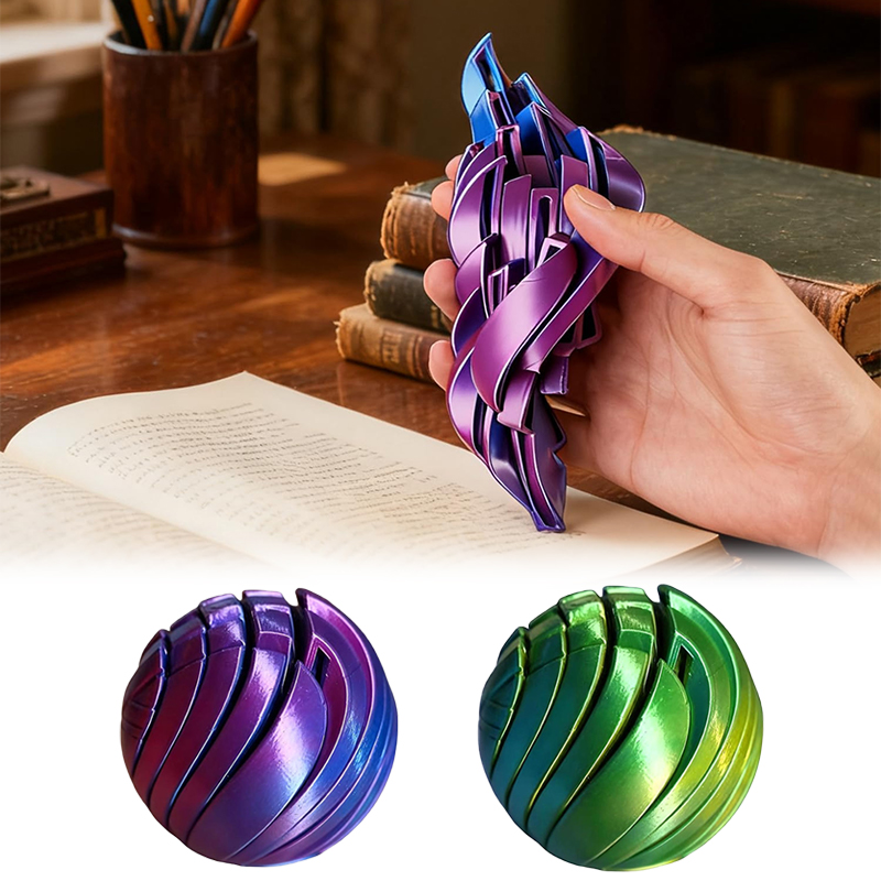 3D Printing Gears - Slime Ball Fidget Toy 3D-gedrucktes Twistsphere