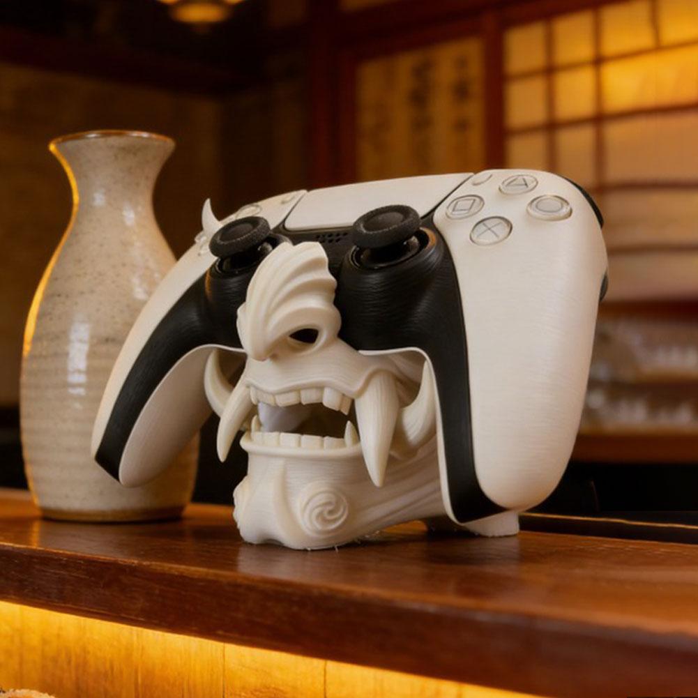 3D Printing Xbox Controller Holder - Oni-Dämonen-Gesicht Controller-Halterung 3D-Druck Einzigartiges Gaming-Schreibtisch-Ornament Rutschfester