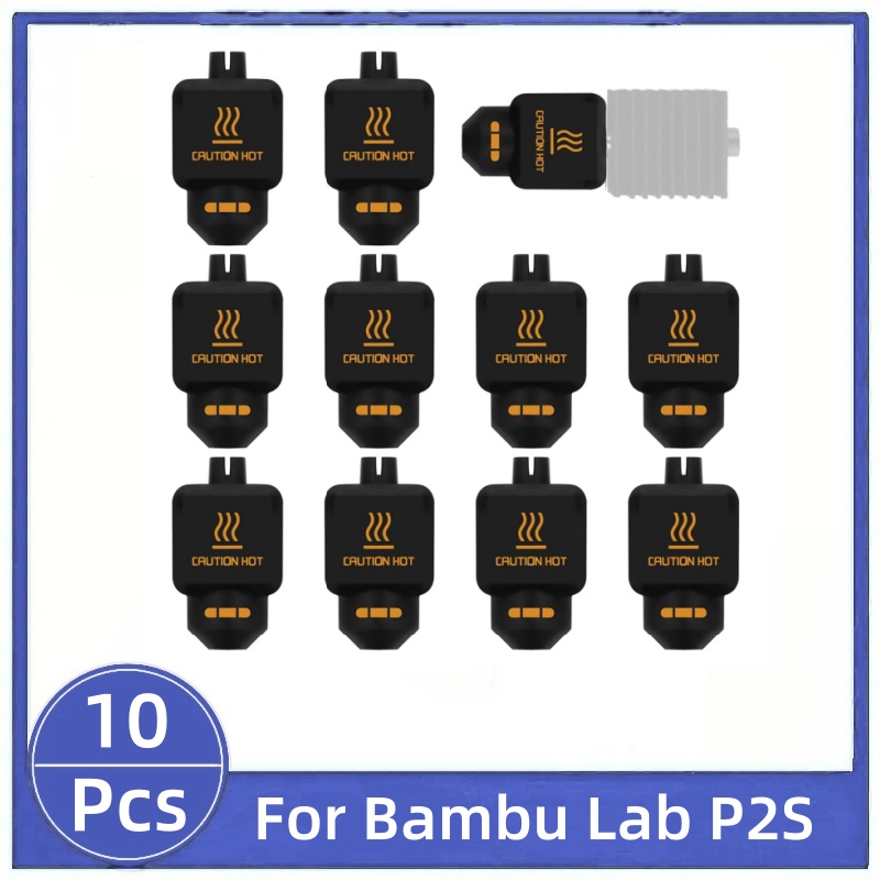 3D Printing Bambu Lab - 10 Stück schwarze Silikonsocken für Bambu