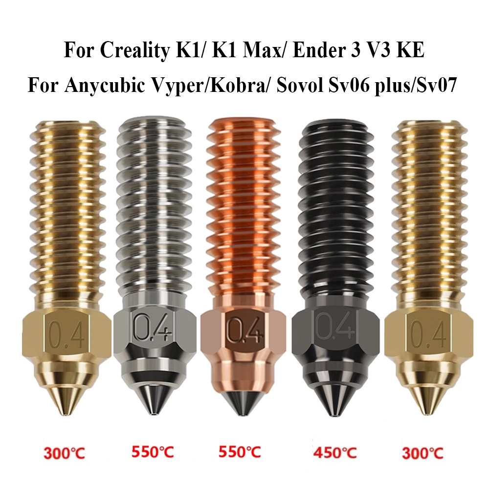 3D Printer Nozzle Brass - Düse für Creality K1 Max Ender