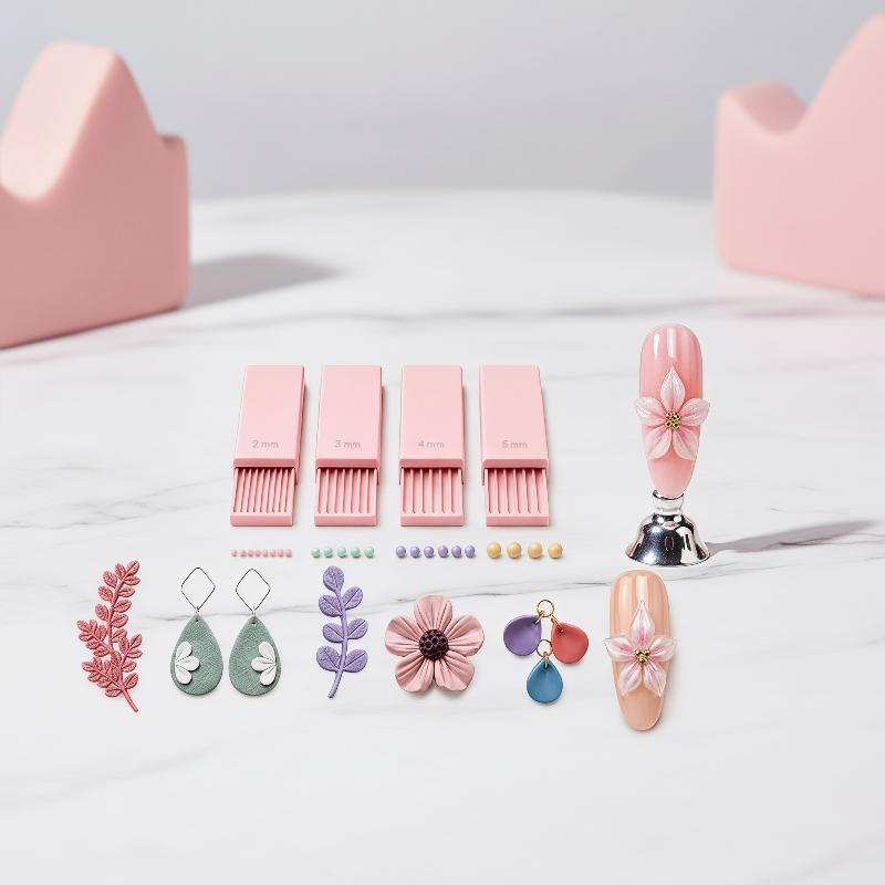 3D Printing Use - Nagelkunst-Perlenroller 4-teiliges Set 3D-Druck Ton-Gel-Kugel-Maker-Werkzeug 2-5mm