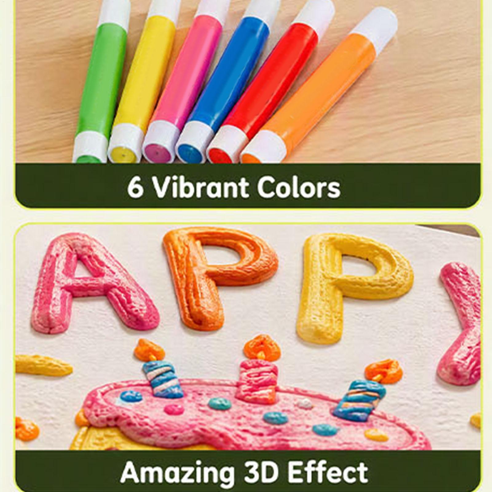 3D Printing Pen - Popcorn-Bubble-Stift DIY Baumwolle 3D-Druck Malstift Puff-Effekt