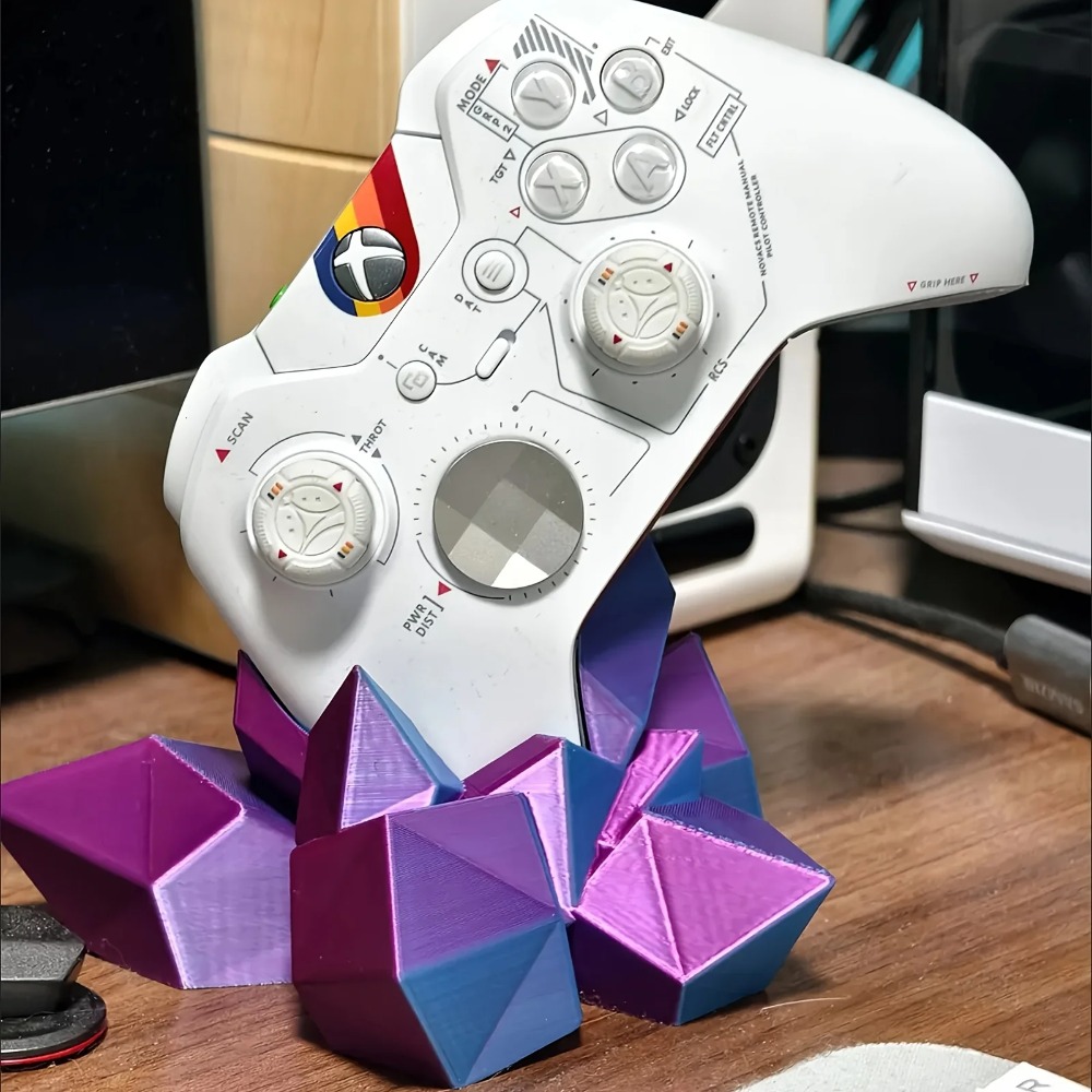 3D Printing Xbox Controller Holder - 3D-Gedruckter Kristall-Spielcontroller-Ständer Kompatibel mit Xbox PS4