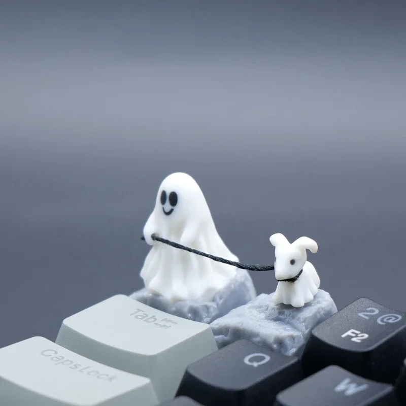 3D Printing Liquid - Ghost Puppy Harz-Tastenkappe, individueller 3D-Druck, Persönlichkeitspunkt-Tastenkappe