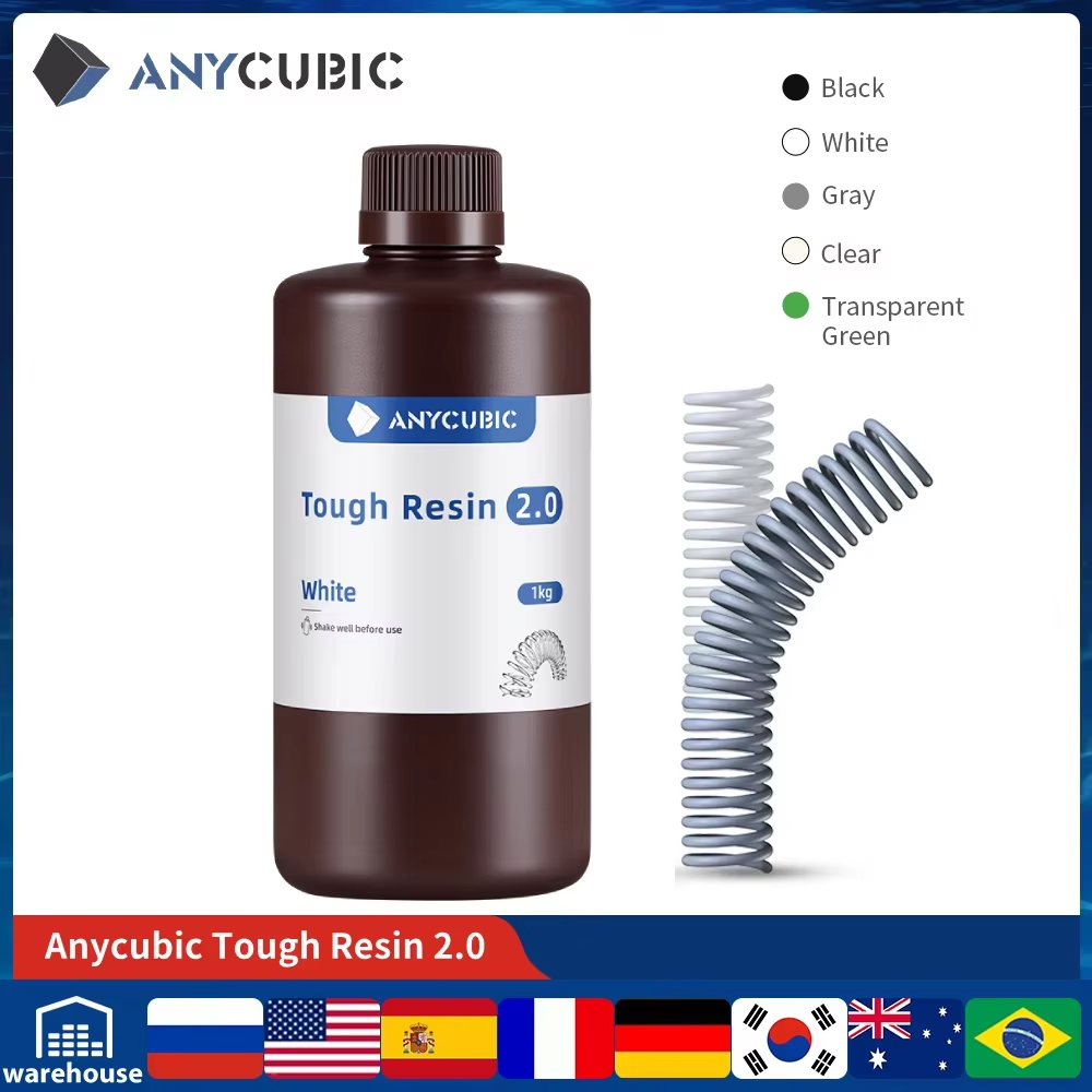 3D Printing Liquid - ANYCUBIC Flexibles robustes Harz 2,0 405