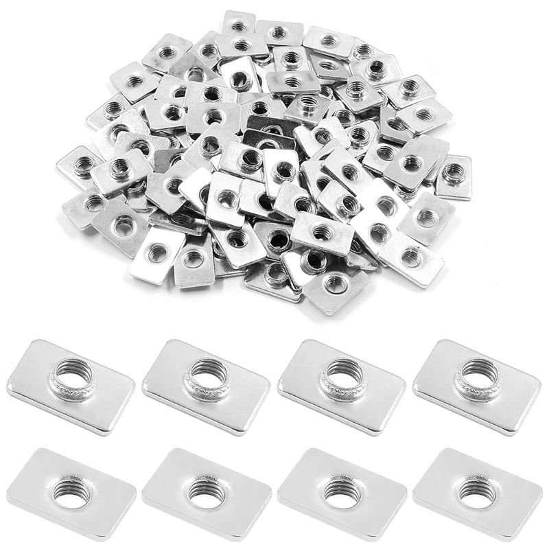 3D Printer Enclosure Frame - 100 Stück flache Schiebe-T-Nut-Mutter M5 M4