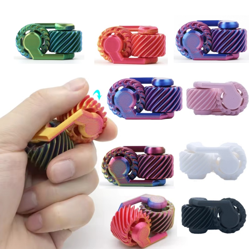 3D Printing Gears - 3D-Gedruckter Fidget Spinner Fingerspitzen-Gyroskop Mini-Gyroskop Stressabbau