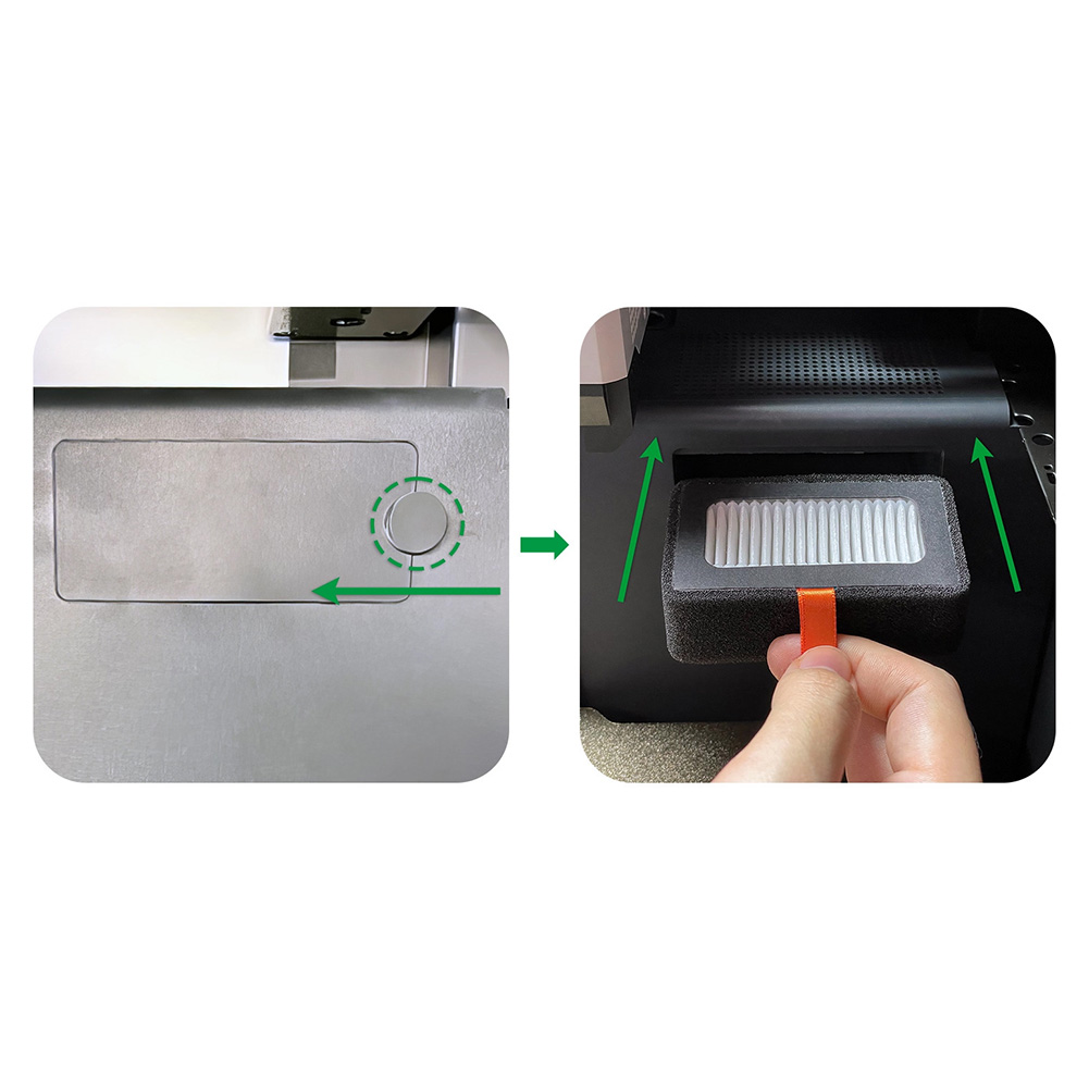 3D Printing X1 Carbon - Aktivkohle-Doppelluftfilter-Set 2 Stück für Bambu Lab