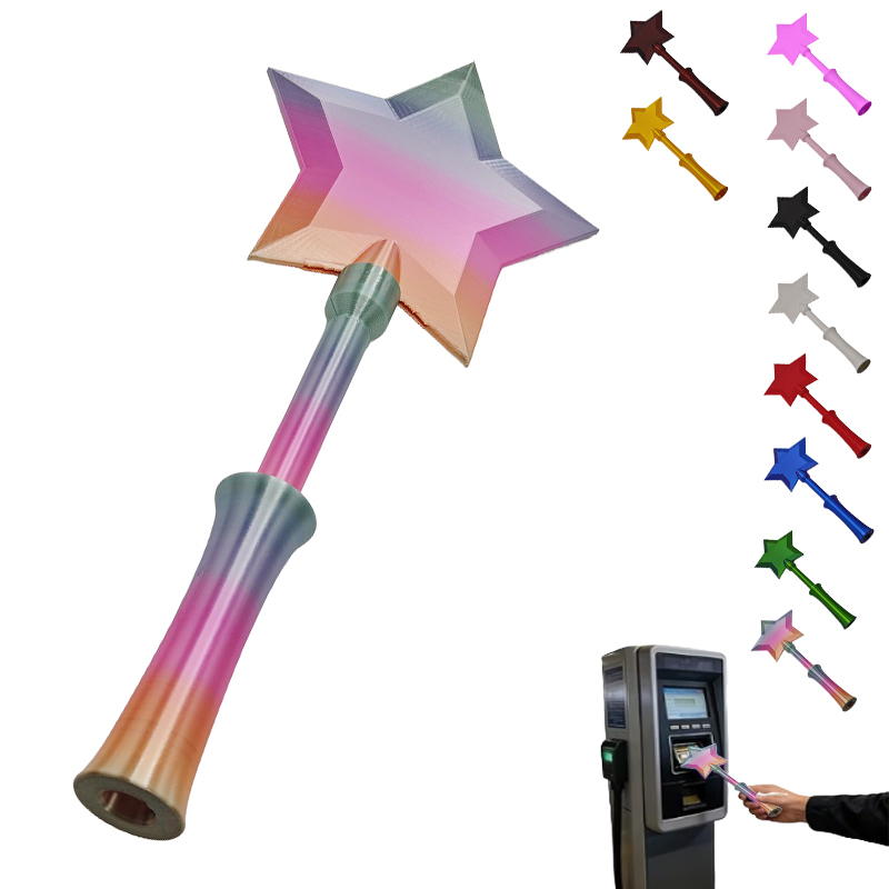 3D Printing Use - 3D-gedruckter, modischer, kreativer Zauberstab-Kartenhalter zum Bezahl-Eingabe-Touch,