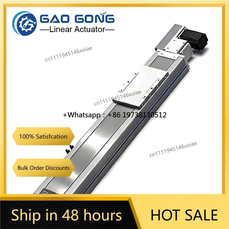 Linear Guide Rail - GAOGONG Hochgeschwindigkeits-Langhub-Hochleistungs-Zahnriemenantrieb Schienen-Linearführung Gleit-Tisch Linearroboter-Aktuator Aluminium