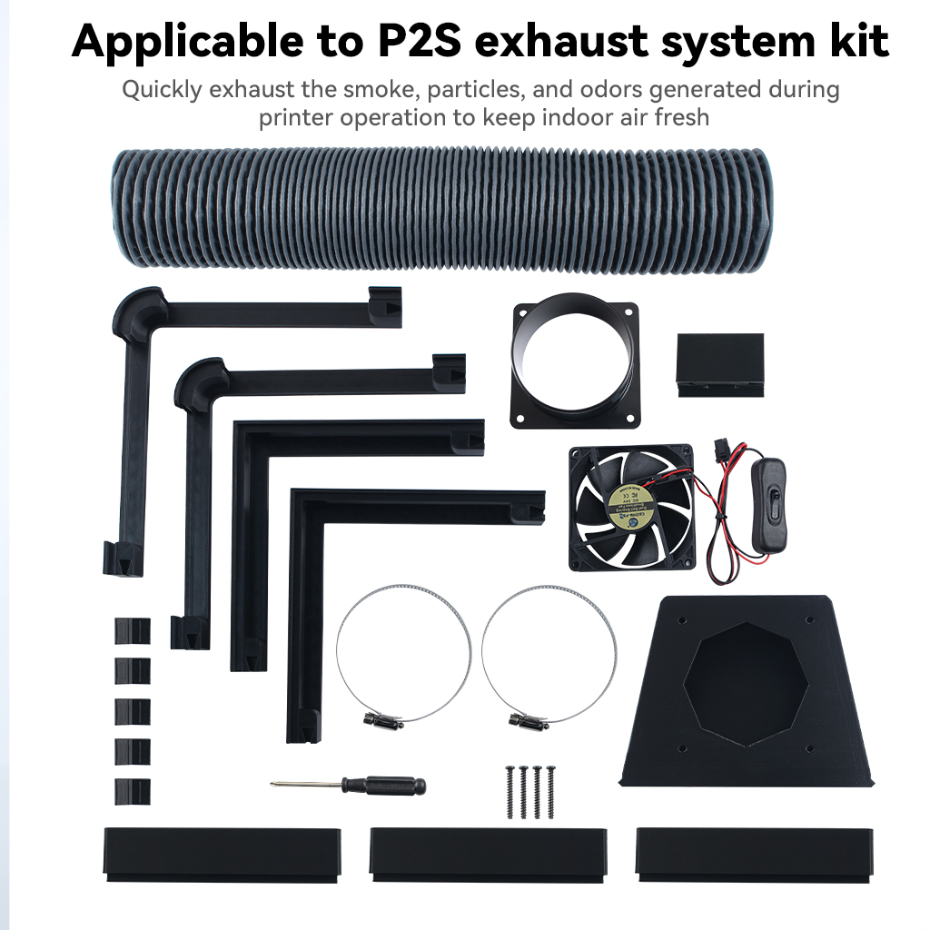 3D Printing Bambu Lab - Externes Abluftventilator-Kit für Bambu Lab X2D/P2S,