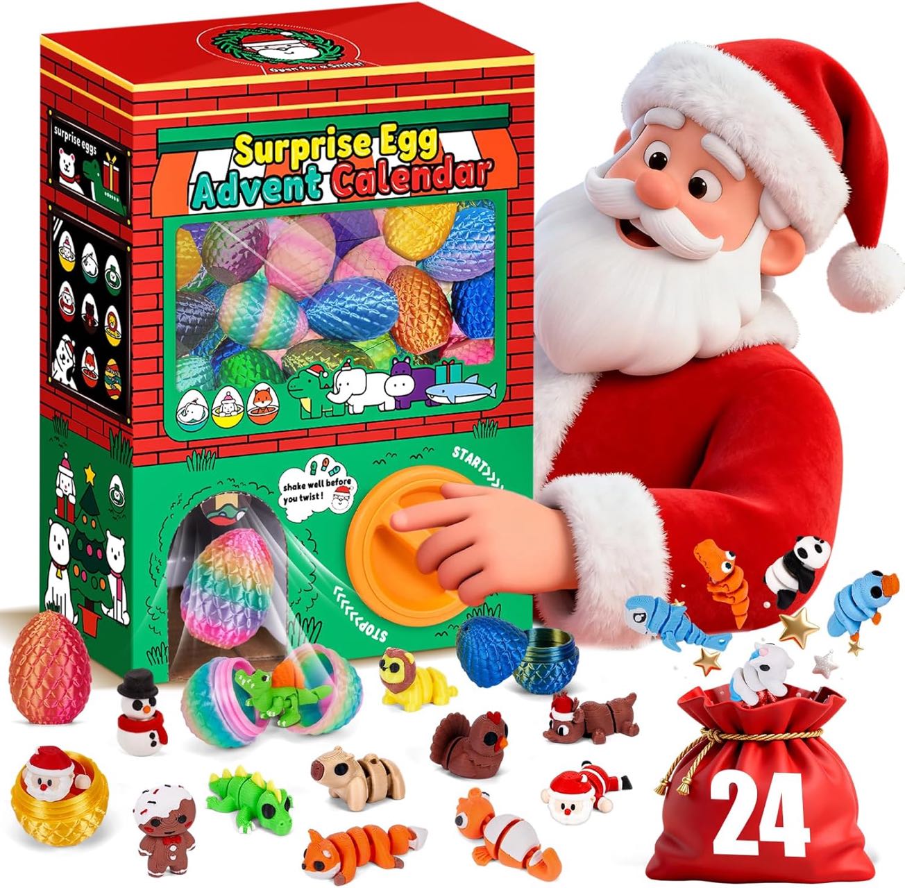 3D Printing Model - 24 Stück 3D-Gedruckte Überraschungseier Blind Box