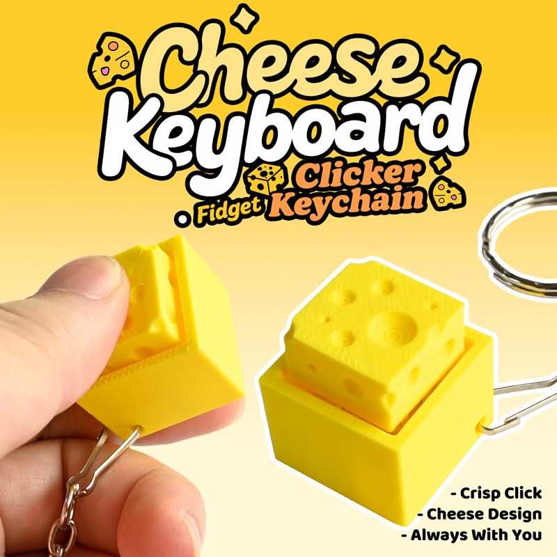 3D-gedruckter Käse-Schlüsselan – 3D Printing Model Bewertung und Preis