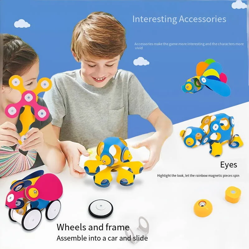 48-teiliges Regenbogen-Magnetp – 3D Printing Lego Bewertung und Preis