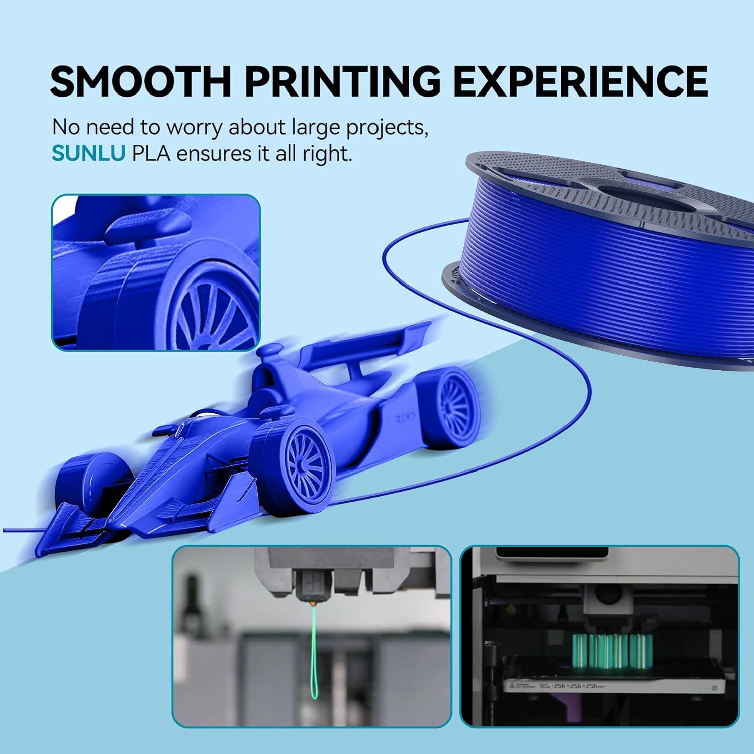 SUNLU PLA/PLA+/PETG/SEIDE/PLA  – 3D Printing Use Bewertung und Preis