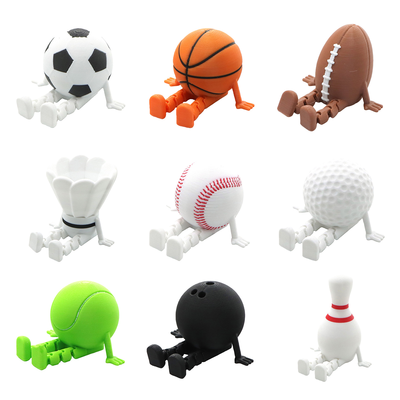 Sports Ball Buddies 3D-gedruck – 3D Printing Use Bewertung und Preis