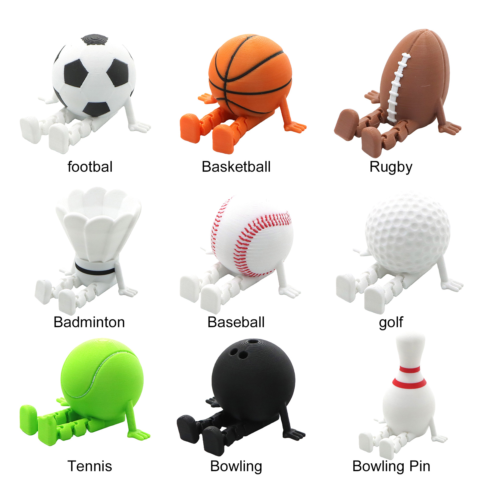 Sports Ball Buddies 3D-gedruck – 3D Printing Use Bewertung und Preis