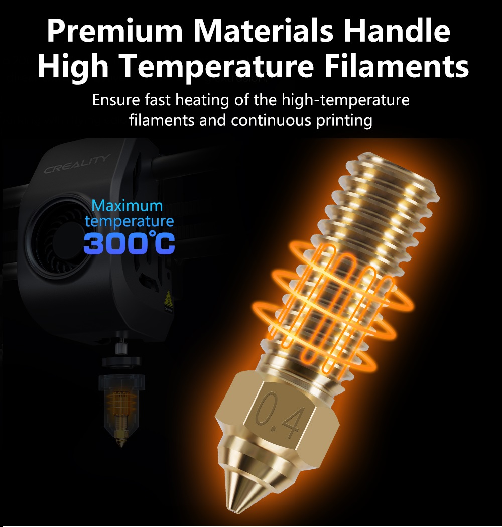 Düse für Creality K1 Max Ender – 3D Printer Nozzle Brass Bewertung und Preis