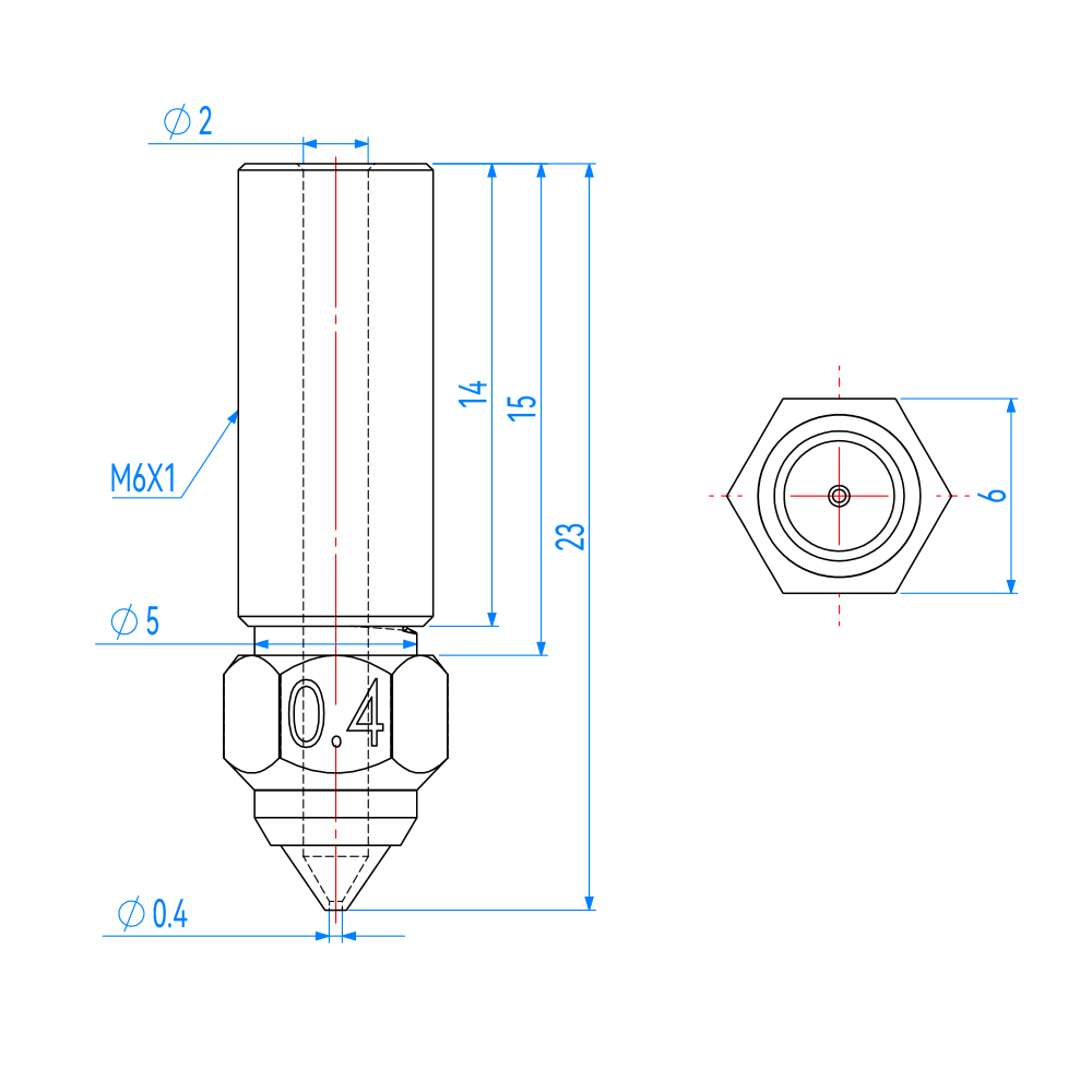 Düse für Creality K1 Max Ender – 3D Printer Nozzle Brass Bewertung und Preis