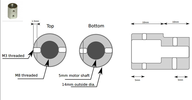 2 Stück Z-Achsen-Motorkupplung – 3D Printing Z Axis Bewertung und Preis