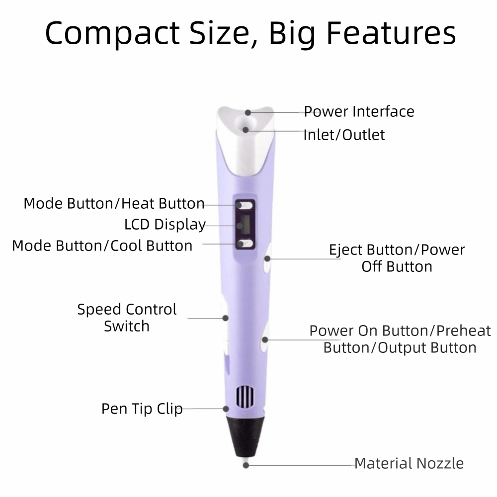 USB 3D-Druckstift mit Einstell – 3D Printing Pen Bewertung und Preis