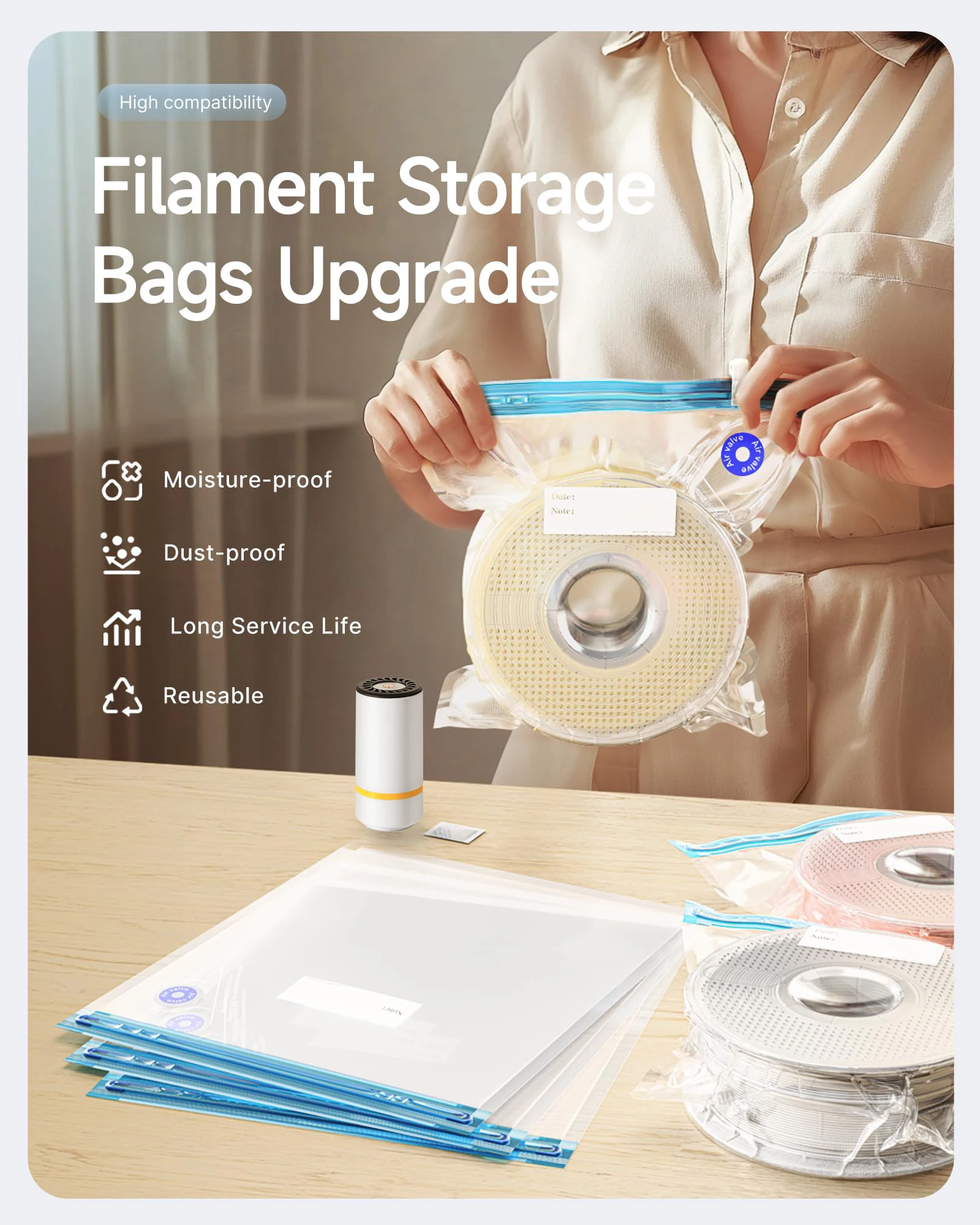 3D-Drucker-Filament-Vakuumbeut – 3D Printing Industry Bewertung und Preis