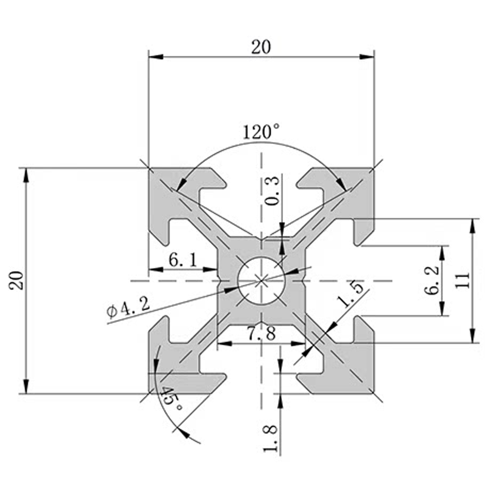 4 Stück V-Slot 2020 Aluminiump – 3D Printer Enclosure Frame Bewertung und Preis