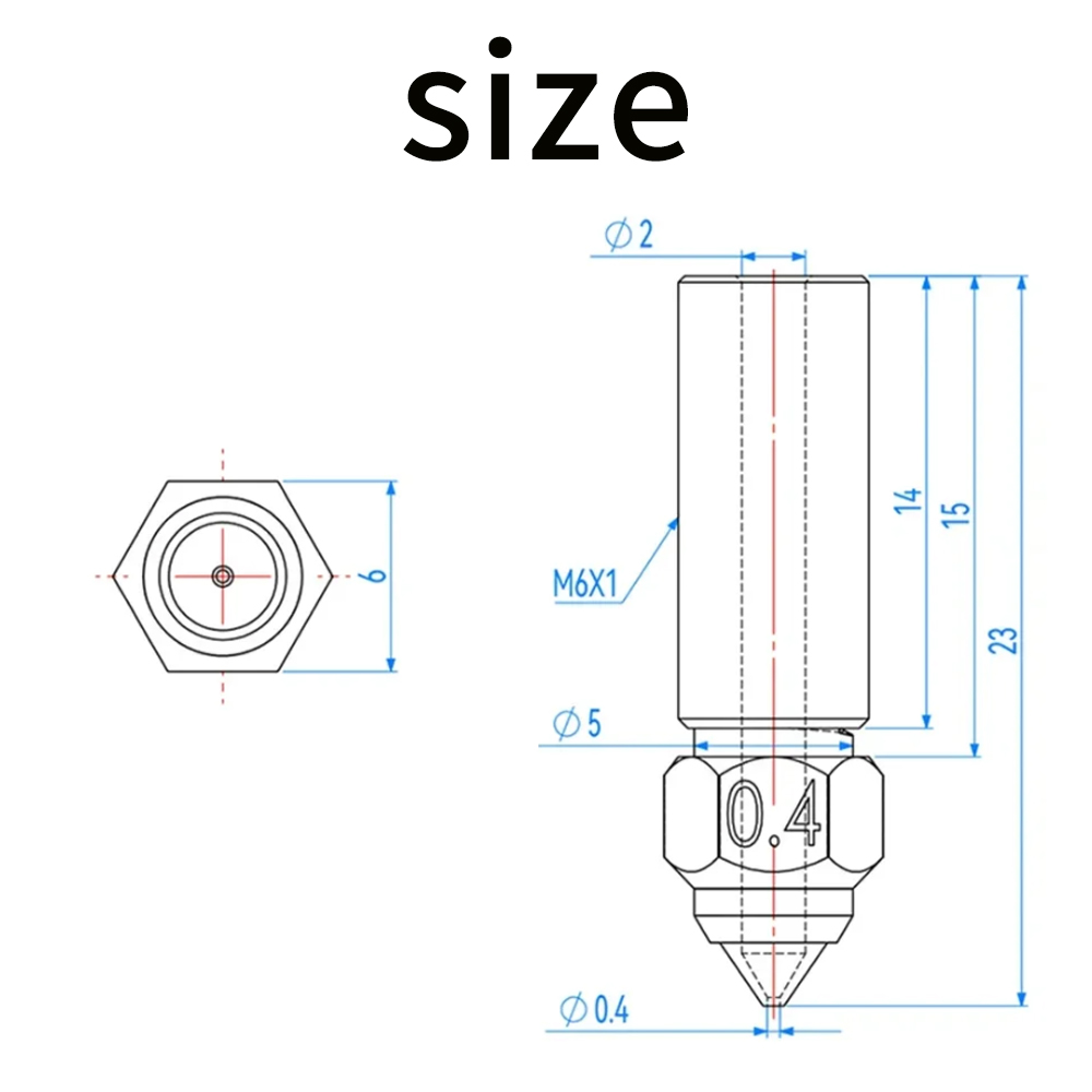 Für creality ender 3 v3 ke k1/ – 3D Printer Nozzle Brass Bewertung und Preis